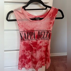 Tie dye Red Kappa Delta Tank